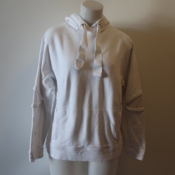 Alala Tops - Womens Alala White Hoodie Sweatshirt Top XS *